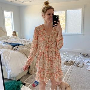 Floral Print Mini Dress